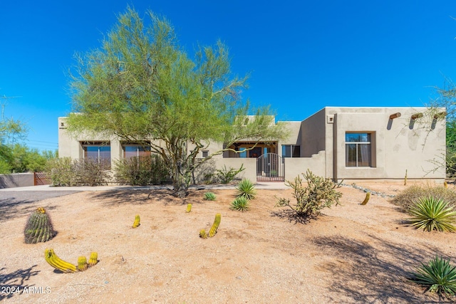 view of pueblo-style home