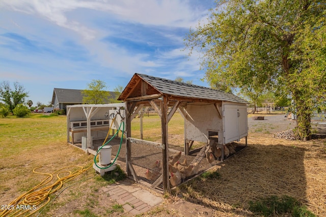 36641 N Railway St, San Tan Valley, AZ 85140 - view of yard featuring an outdoor structure and exterior structure