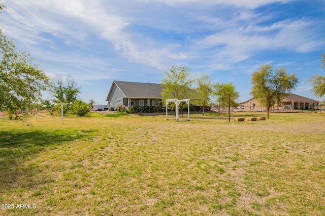 36641 N Railway St, San Tan Valley, AZ 85140 - view of yard with a pergola