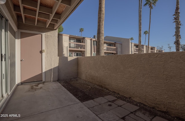 view of patio / terrace featuring a balcony