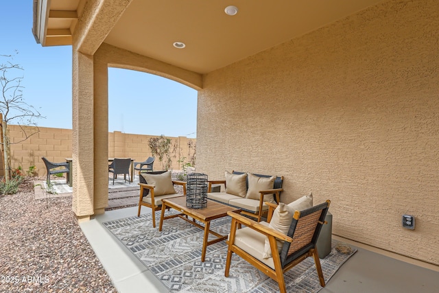 3129 S 155th Ln, Goodyear, AZ 85338 - fenced backyard with a patio and an outdoor hangout area