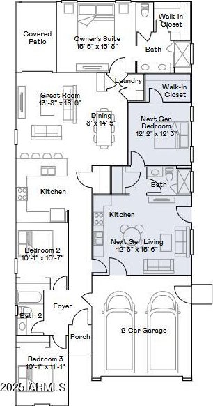 3129 S 155th Ln, Goodyear, AZ 85338 - view of floor plan / room layout
