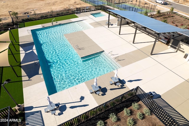 3129 S 155th Ln, Goodyear, AZ 85338 - community pool featuring a patio