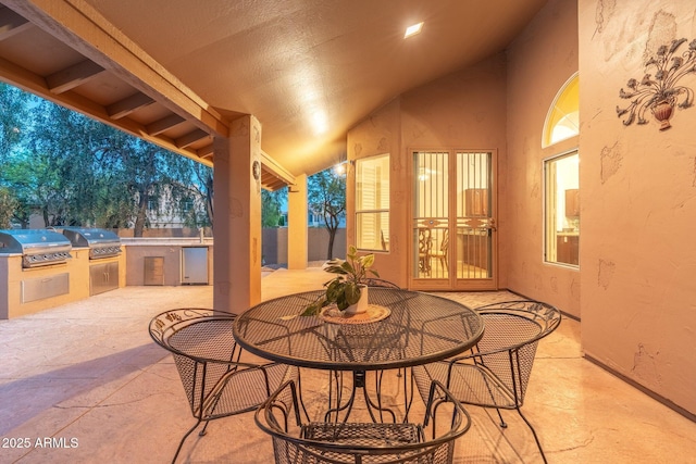 19275 N 88th Way, Scottsdale, AZ 85255 - view of patio / terrace featuring area for grilling and outdoor dining area