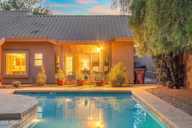 19275 N 88th Way, Scottsdale, AZ 85255 - back of property with a tile roof and stucco siding