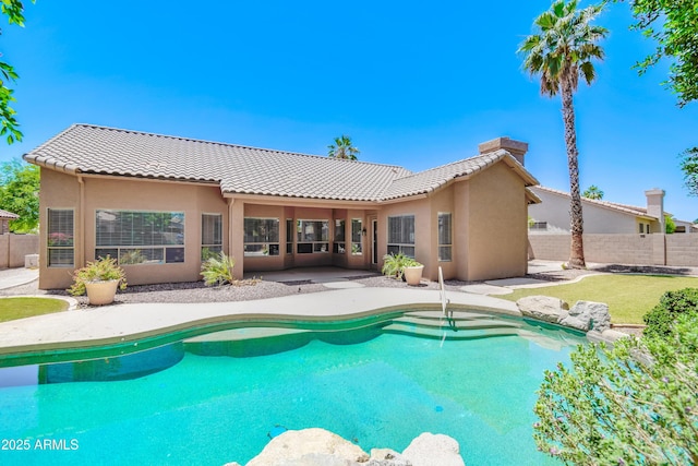 1470 W Bartlett Way, Chandler, AZ 85248 - view of swimming pool with a patio