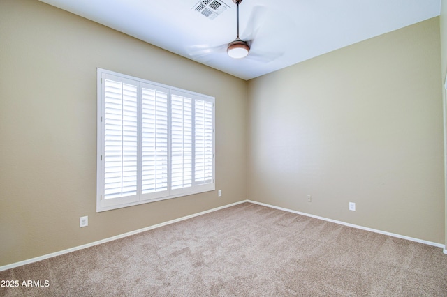 1470 W Bartlett Way, Chandler, AZ 85248 - carpeted spare room featuring plenty of natural light, a ceiling fan, and baseboards
