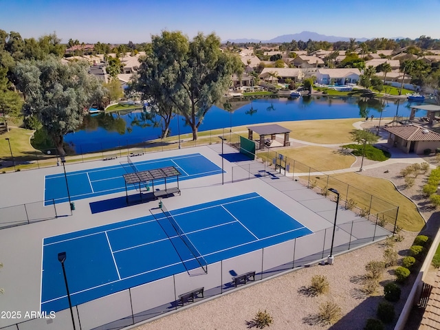 1470 W Bartlett Way, Chandler, AZ 85248 - aerial perspective of suburban area with a water and mountain view