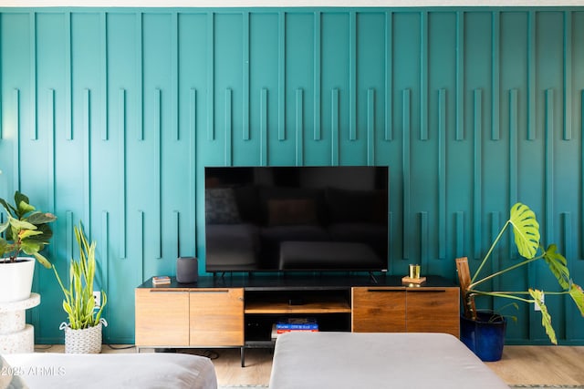 bedroom featuring wood finished floors