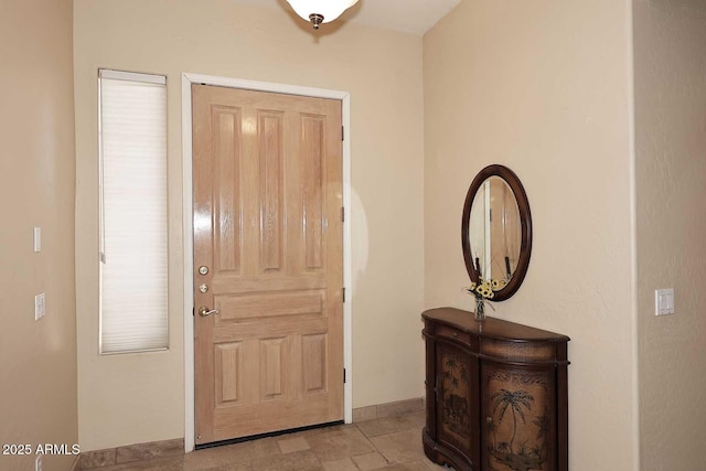 entryway with baseboards