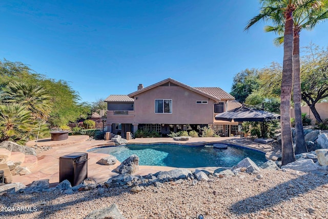 view of pool with a patio