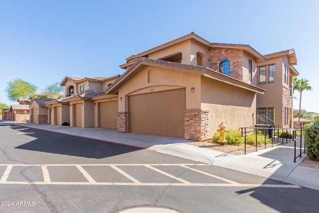 view of front of house featuring a garage