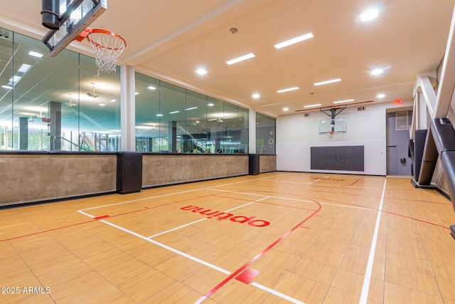 view of basketball court with community basketball court