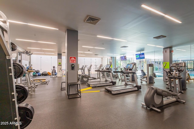 view of gym