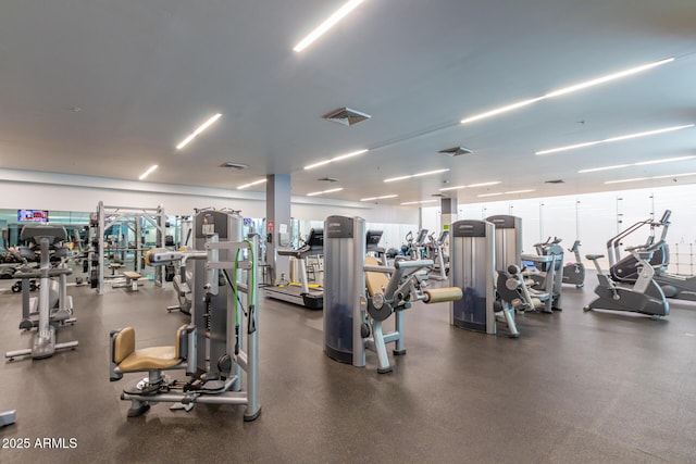 view of exercise room