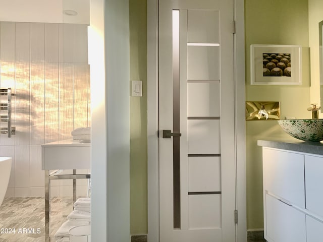 closet with sink