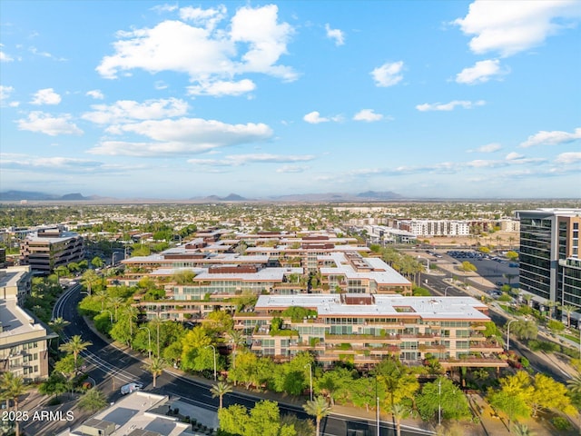 aerial view featuring a mountain view