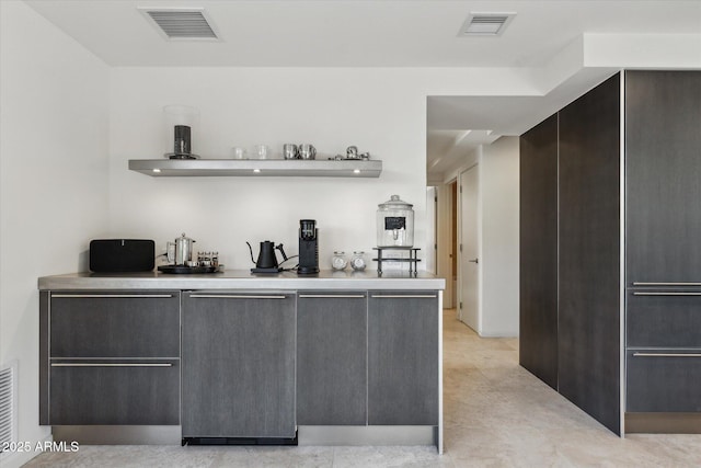 bar featuring visible vents