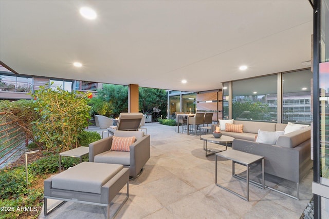 view of patio / terrace featuring outdoor lounge area