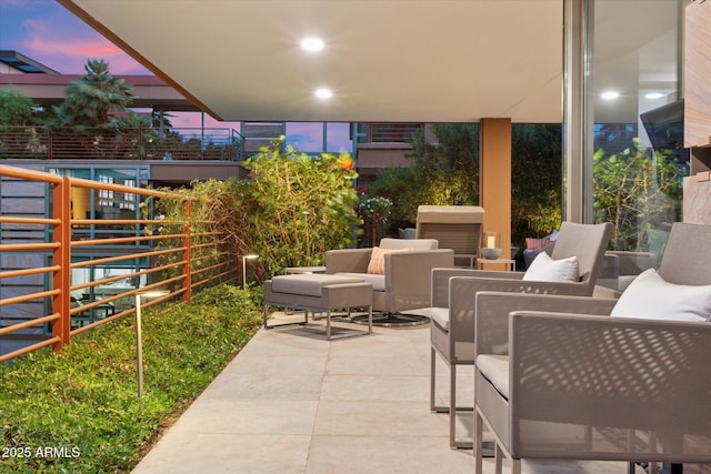 view of patio / terrace featuring outdoor lounge area