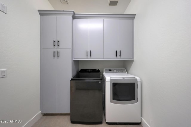 2859 E Los Altos Rd, Gilbert, AZ 85297 - laundry area featuring independent washer and dryer and cabinet space