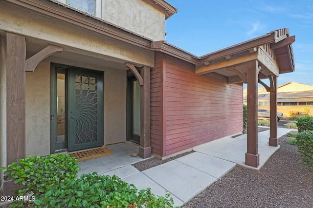 view of entrance to property