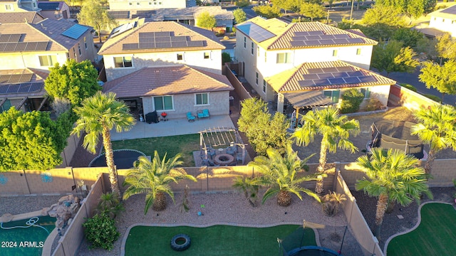 birds eye view of property