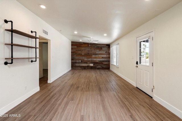 1939 E Alameda Dr, Tempe, AZ 85282 - spare room with wood finished floors, recessed lighting, a ceiling fan, and baseboards