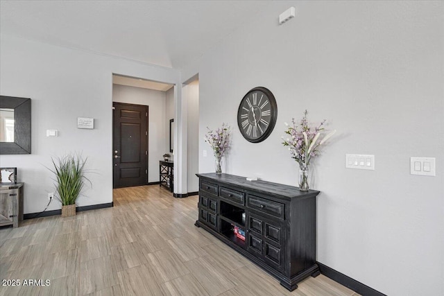 hall with baseboards