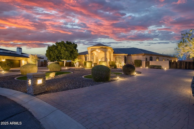 view of front of home