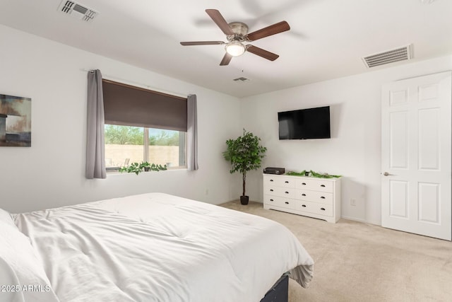 3415 S 75th Dr, Phoenix, AZ 85043 - bedroom featuring light colored carpet and a ceiling fan