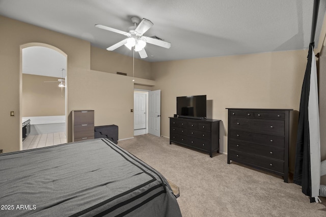 843 E Vera Ln, Tempe, AZ 85284 - bedroom featuring carpet flooring and a ceiling fan