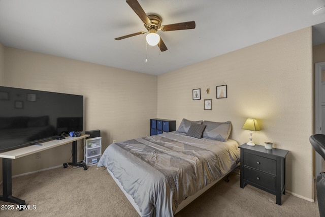 843 E Vera Ln, Tempe, AZ 85284 - bedroom featuring carpet, baseboards, and a ceiling fan