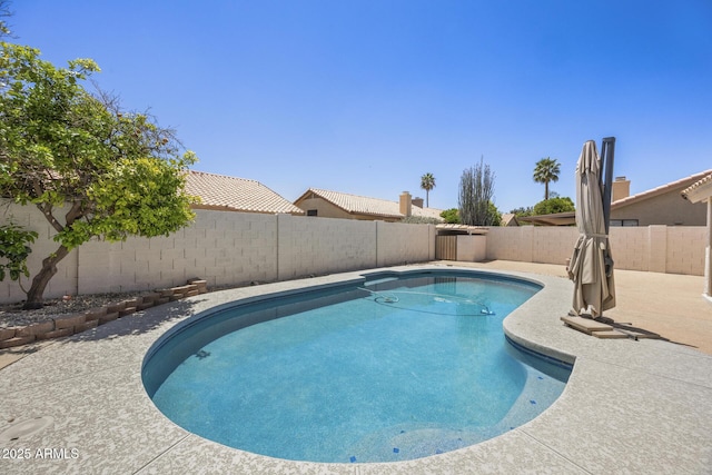 843 E Vera Ln, Tempe, AZ 85284 - view of pool with a fenced backyard and a patio