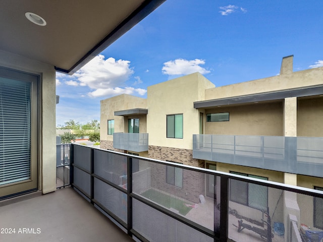 view of balcony