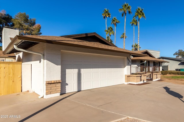 ranch-style house with a garage