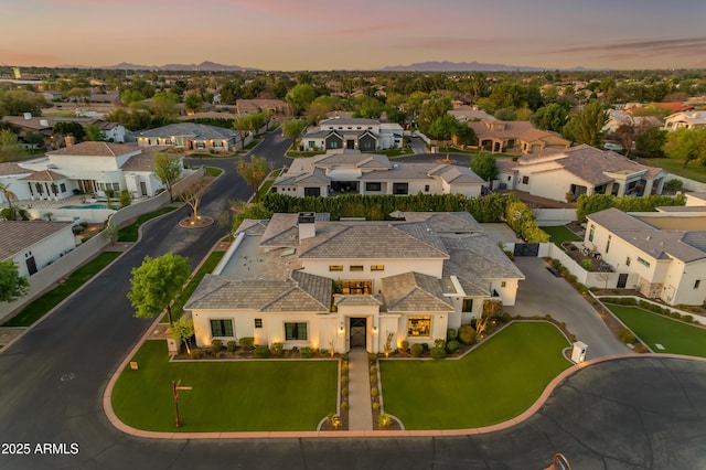 birds eye view of property featuring a residential view