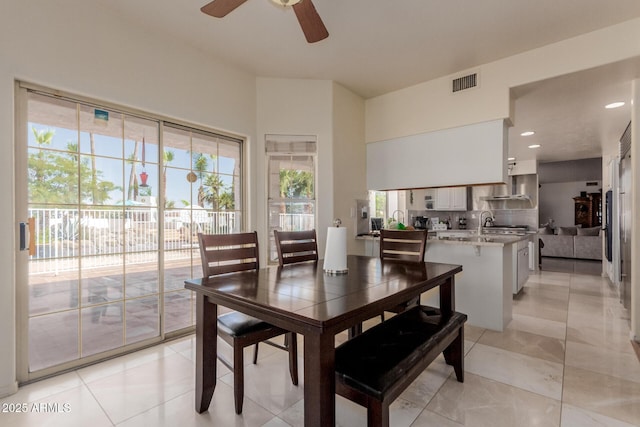 5237 N 106th Ave, Glendale, AZ 85307 - dining room featuring ceiling fan