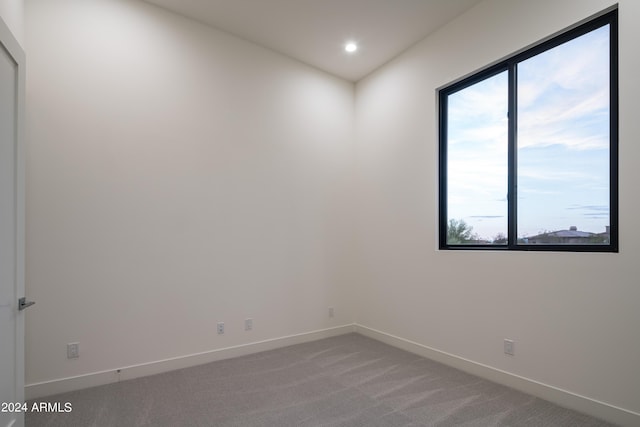 view of carpeted empty room