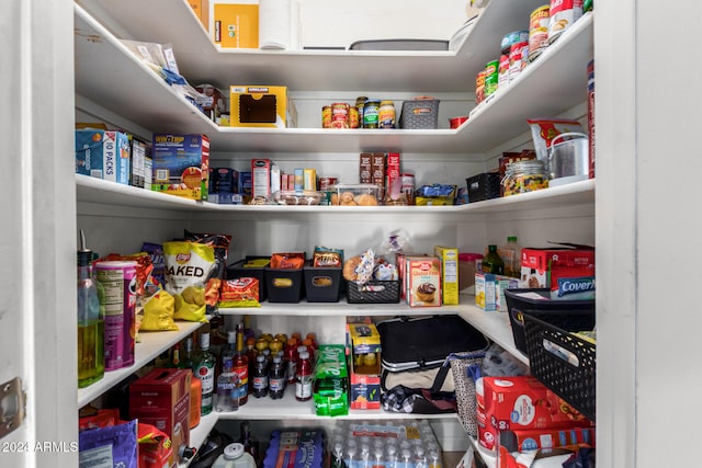 view of pantry