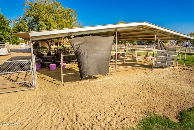 view of stable