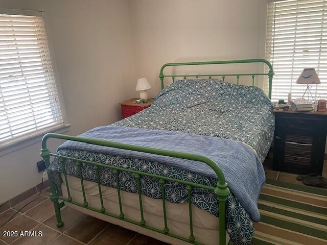 view of tiled bedroom