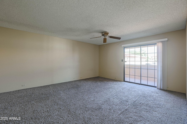 10410 N Cave Creek Rd Unit 2220, Phoenix, AZ 85020 - carpeted empty room featuring a ceiling fan and a textured ceiling
