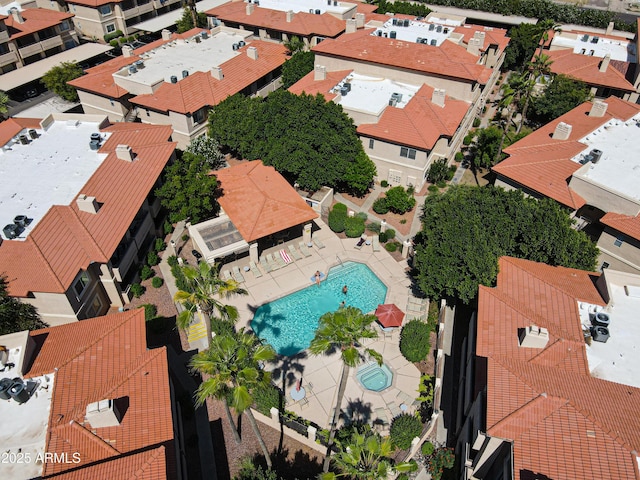 10410 N Cave Creek Rd Unit 2220, Phoenix, AZ 85020 - aerial view of residential area with a pool area