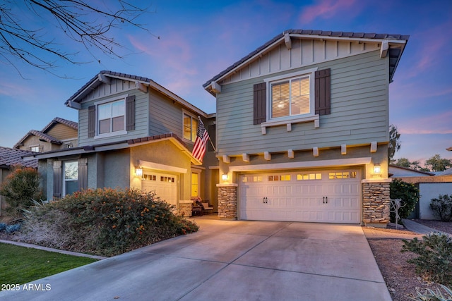 20744 W Hamilton St, Buckeye, AZ 85396 - craftsman-style house featuring a garage
