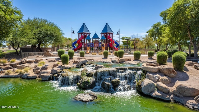 view of jungle gym