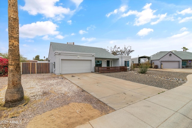 ranch-style house with a garage