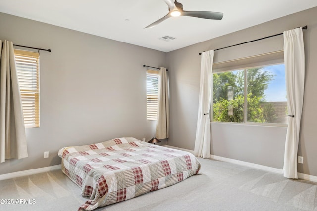 11609 W Andrew Ln, Peoria, AZ 85383 - bedroom with baseboards, multiple windows, and light carpet
