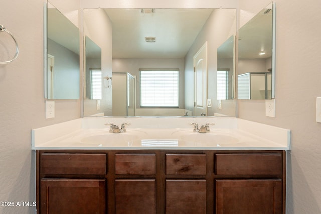 7238 N 126th Ln, Glendale, AZ 85307 - full bathroom featuring a shower stall and double vanity