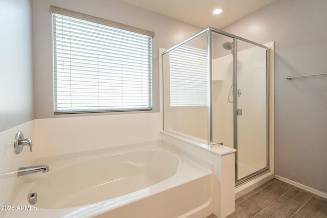 7238 N 126th Ln, Glendale, AZ 85307 - full bathroom featuring a bath and a stall shower